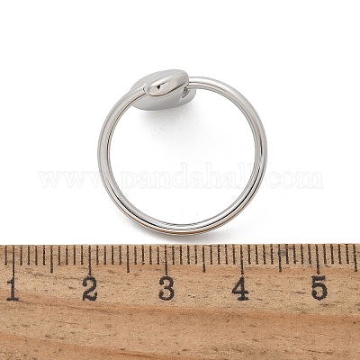 Кольца-манжеты в форме сердца из нержавеющей стали 304 для женщин RJEW-A063-01D-P-1