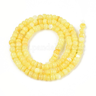 Натуральные пресноводные окрашенные бусы из ракушек SHEL-T020-29A-09-1