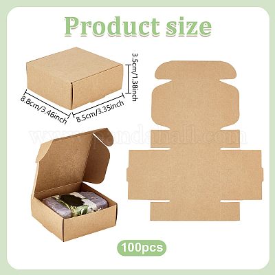Boîte en papier kraft&nbsp;CON-WH0036-03-1