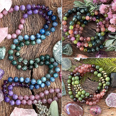 2 starnds нити натуральных африканских бусин из кровавика G-SP0001-27-1