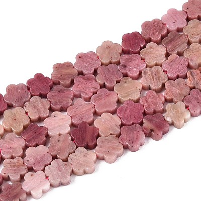 Природные родонит бисер нитей G-N257-24A-09-1