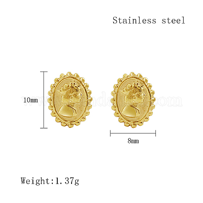 Серьги-гвоздики из нержавеющей стали 304 для женщин JR9486-1-1