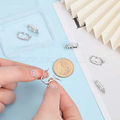 6 шт. латунные застежки-усилители в виде арахиса KK-CA0002-01P-1