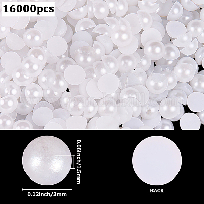 16000 Stück ABS-Kunststoff-Cabochons&nbsp;OACR-PA0001-20-1