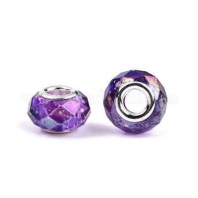 Краска для выпечки прозрачные стеклянные европейские бусины GPDL-N004-C14mm-A05-1