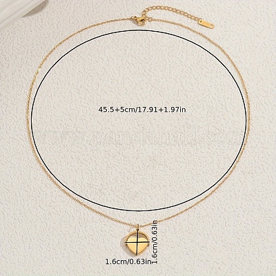 Ожерелья из нержавеющей стали с подвеской в форме сердца для Дня матери и повседневной носки BY0090-1