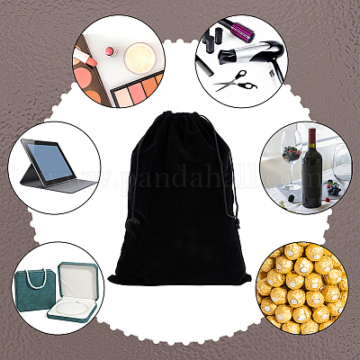 Мешочки из бархатной ткани на шнурке TP-WH0015-09C-1