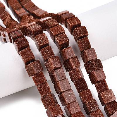 Синтетические голдстоуновские бисер пряди G-T139-8x8-18A-1