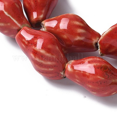 Фарфоровые бусины ручной работы серии «Океан» PORC-R002-04J-1