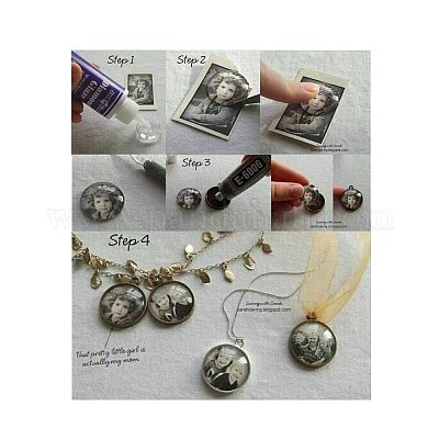 Прозрачные стеклянные кабошоны GGLA-PH0003-01-1