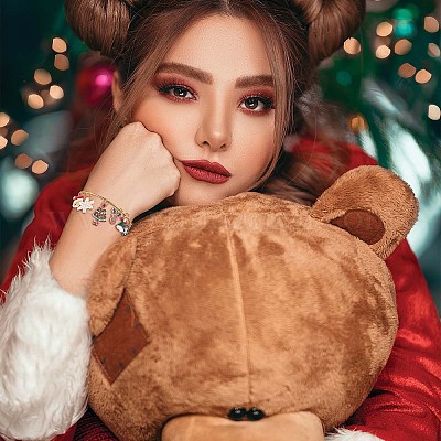 96шт рождественские подвески из сплава эмали JX267A-1