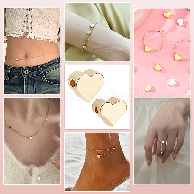 100шт 2 стиля латунные бусины KK-PH0010-87-1