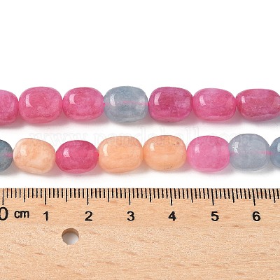 Окрашенные природные малайзии нефрита бисер нитей G-P528-I12-01-1