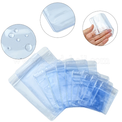 60 шт. 6 стиля прямоугольные ПВХ пакеты с застежкой-молнией OPP-FS0001-17-1