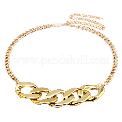 Ремни из толстой кубинской цепи для платья из сплава FS-WG9B36C-01-1