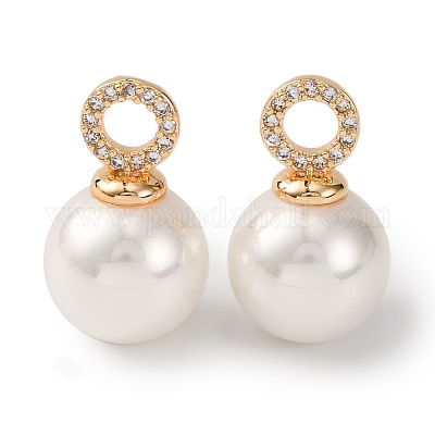 Покрытие стойки латунь микропаве прозрачные подвески из кубического циркония KK-B103-01A-G-1