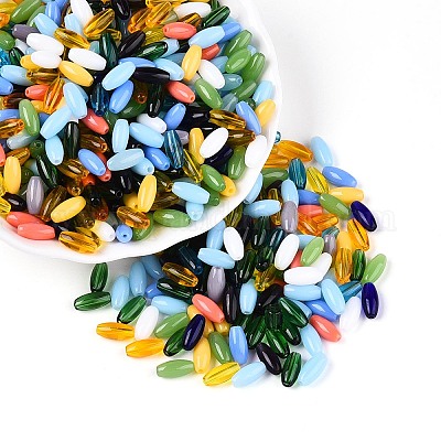 Стеклянные бусины прозрачных цветов SEED-T007-16M-1