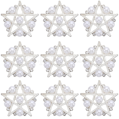 16 шт. пуговицы со стразами из сплава BUTT-GF0003-69-1