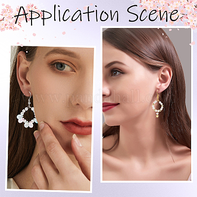 200 шт. 2-х цветные латунные кольца-подвески для бокалов вина KK-SP0001-32A-1