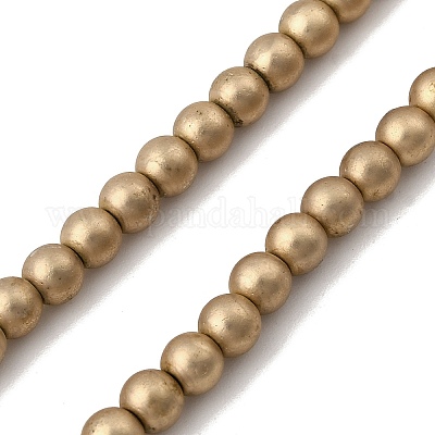 Гальванические нити из синтетических немагнитных гематитовых бусин G-H327-D01-03A-1