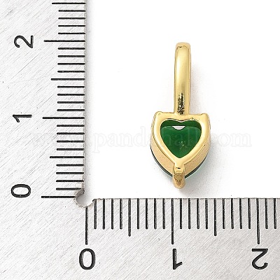 Латунь стекло кулоны KK-U050-14G-1