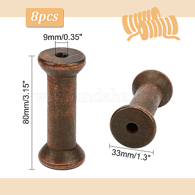 Деревянные пустые катушки&nbsp;WOOD-WH0034-03C-1