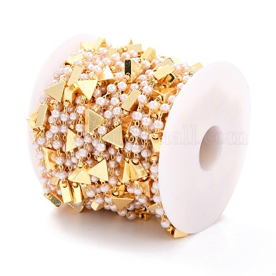 Пластиковые цепочки из искусственного жемчуга ручной работы ccb CHC-I038-22G-1