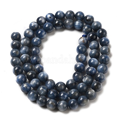 Натуральный кианит / цианит / нити круглых бусин дистен G-O017-6mm-04C-1