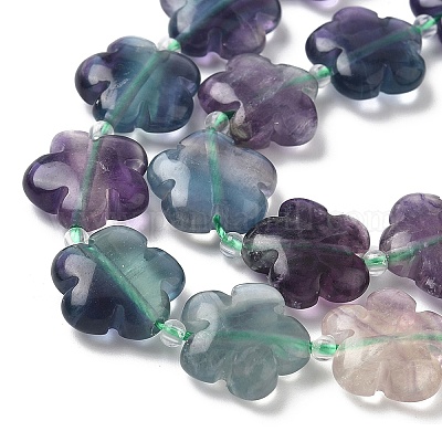 Естественных цветов радуги флюорита бисер пряди G-L241B-09-01-1