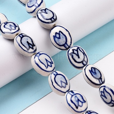 Фарфора ручной работы бисер нитей PORC-M536-02-1