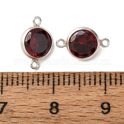 925 подвеска-соединитель из серебра с кубическим цирконием и камнями-талисманами STER-NH0001-80P-08-1