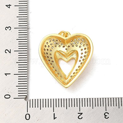 Подвески из латуни с микро паве ко Дню матери FIND-Z041-20L-1