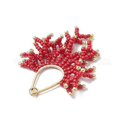 Подвески из стеклянного бисера PALLOY-MZ00938-03-1