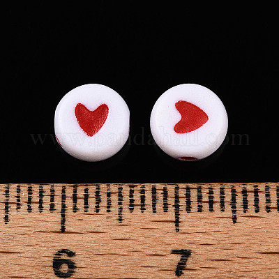 Непрозрачные акриловые бусины X-ACRP-T004-02A-1