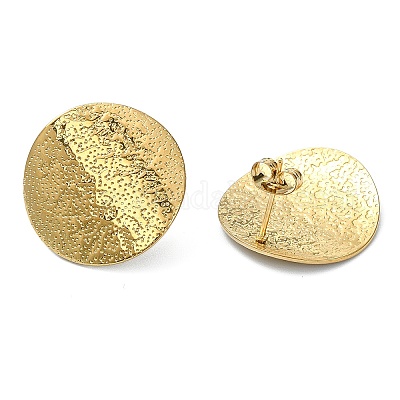 Серьги-гвоздики из нержавеющей стали 201 с ионным покрытием (IP) EJEW-K270-11G-1