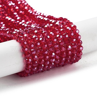 Гальванизируйте прозрачное стекло бисер нитей EGLA-A035-T4mm-A01-1