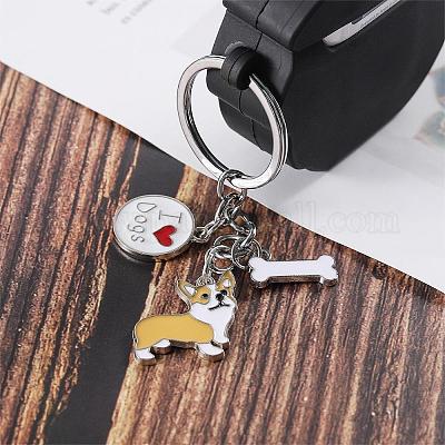 Wewaysmile 2 шт. брелок для ключей в виде собаки JX789A-1