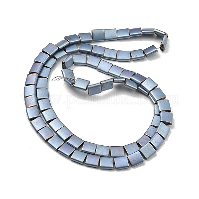 Гальванические нити матовых немагнитных синтетических гематитовых бусин G-G089-B01-10-1