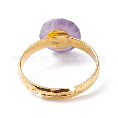 Регулируемые кольца из природного камня RJEW-JR00402-1