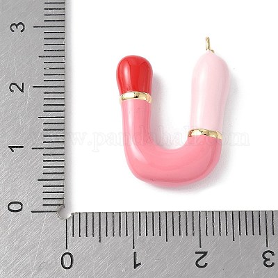 Латунь эмаль подвески KK-E093-03G-U-01-1