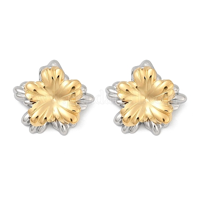 Серьги-гвоздики из нержавеющей стали 304 EJEW-U045-04B-GP-1