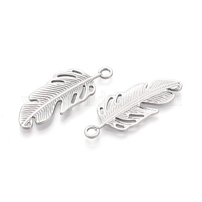 Подвески из перьев из нержавеющей стали 304 STAS-T069-37P-1