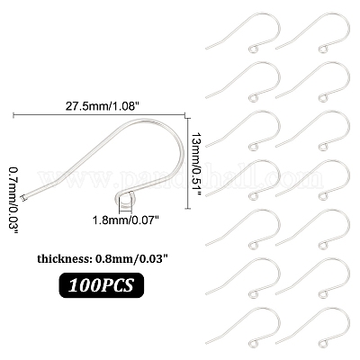 Крючки для сережек из нержавеющей стали марки 304 STAS-I120-26-P-1
