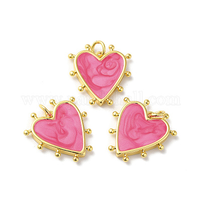 Подвески из латуни с эмалью в стойку X-KK-D074-03G-04-1