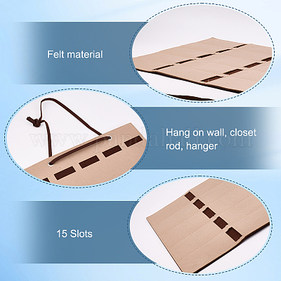 Фетровая подвесная сумка для хранения солнцезащитных очков AJEW-WH20006-67D-1