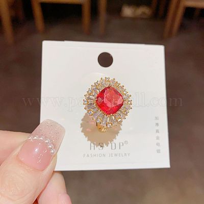 Специальные латунные кольца с кубическим цирконием FS-WG96586-03-1