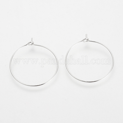 Латунные серьги обруча&nbsp;KK-S327-11P-1