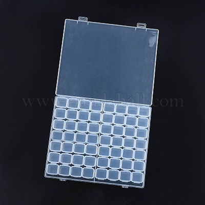 Прямоугольные полипропиленовые (полипропиленовые) контейнеры для хранения бусинок CON-N012-12A-1