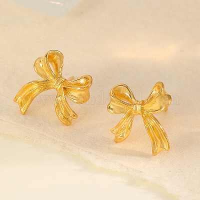 Eleganti orecchini a bottone a farfalla in argento s925 per l'uso quotidiano da donna&nbsp;WT6691-1-1