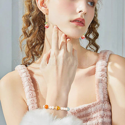 30шт 5 цвета бусины лэмпворк ручной работы LAMP-TA0001-51-1